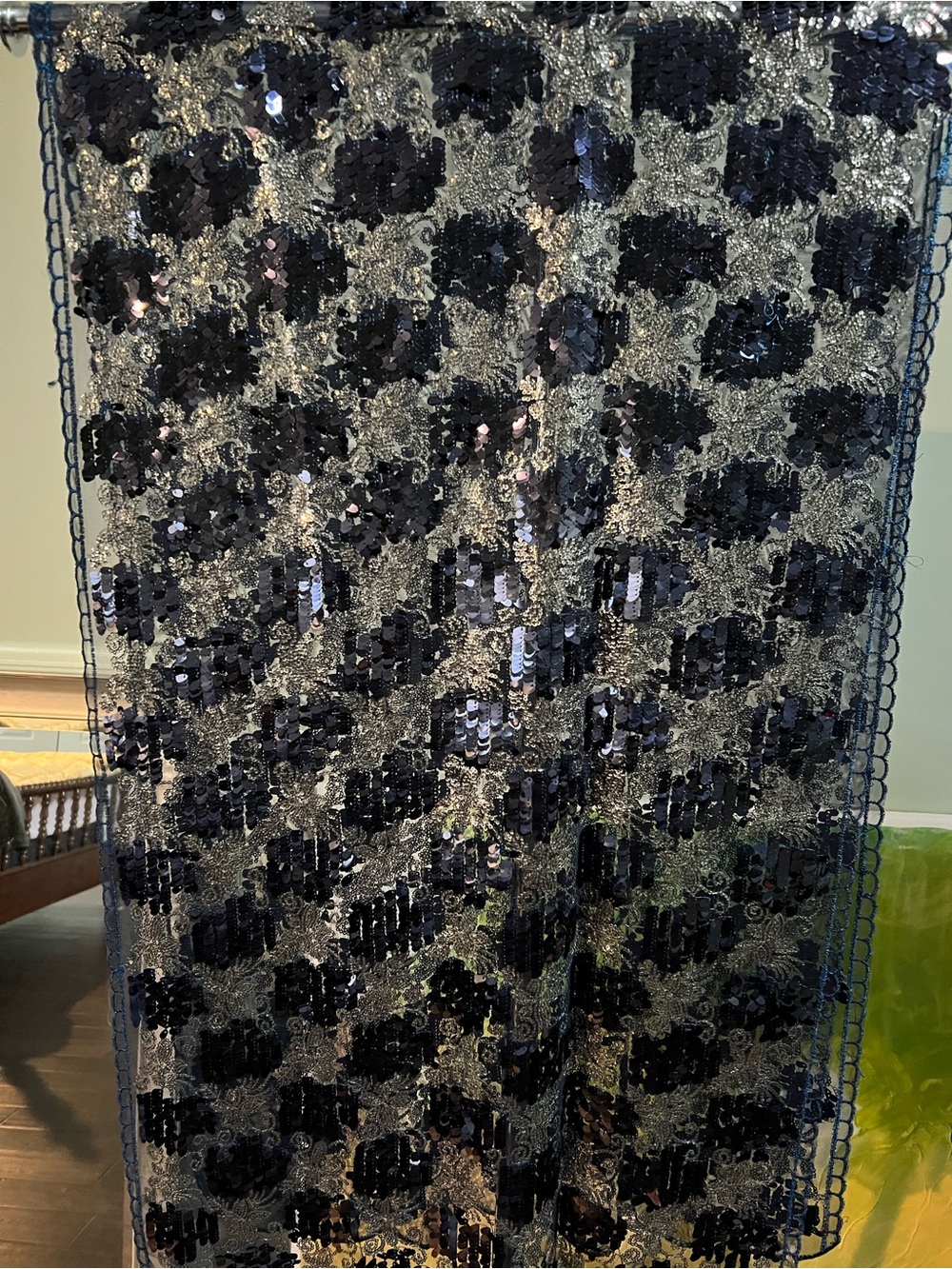 Sequins party shawl